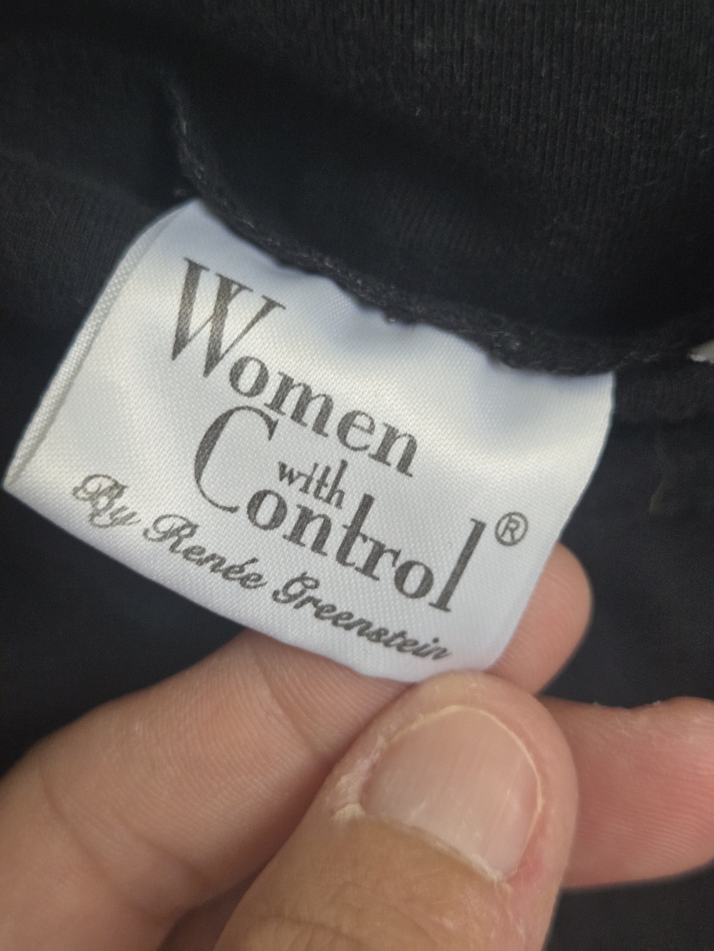 Women with Control Black Straight-Leg Pull-On Pants - Picture 6 of 8